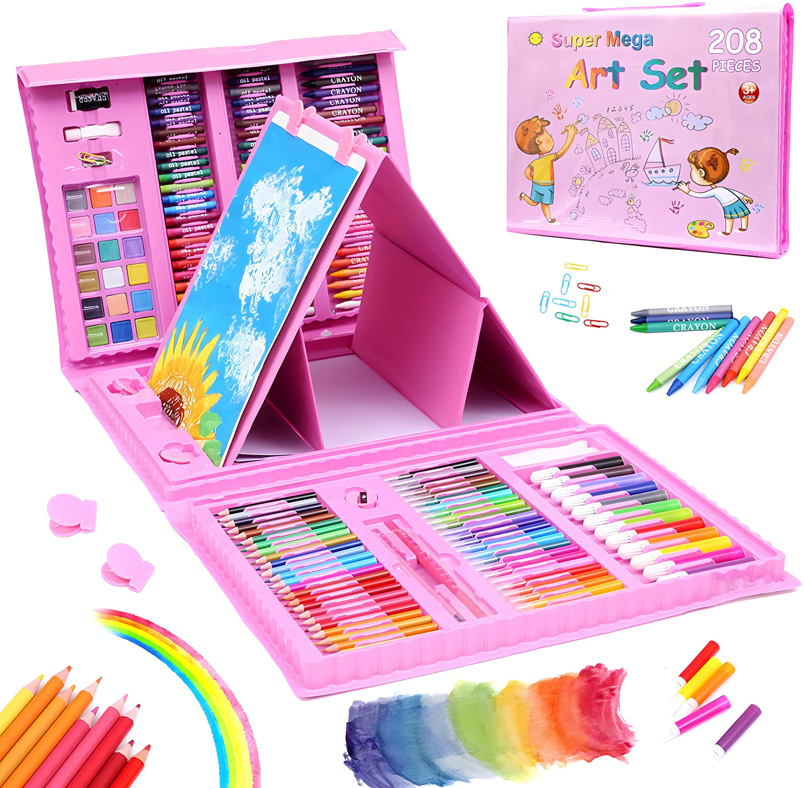 SET DE ARTE 208 PIEZAS PINK - 4