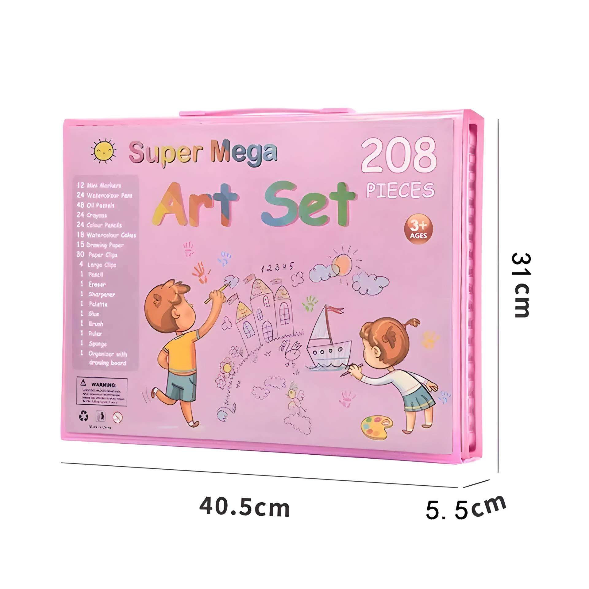 SET DE ARTE 208 PIEZAS PINK - 6