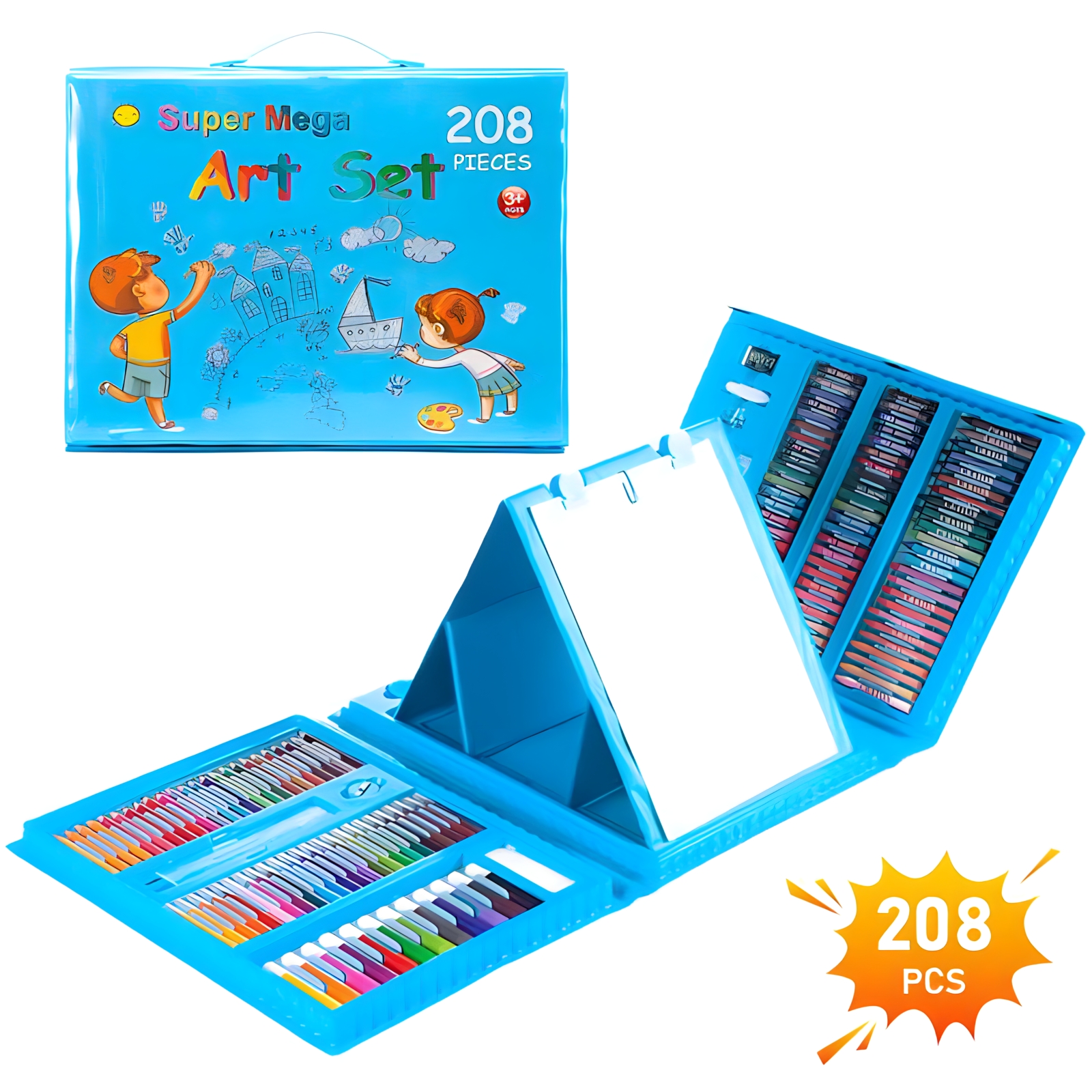 SET DE ARTE 208 PIEZAS BLUE - 1