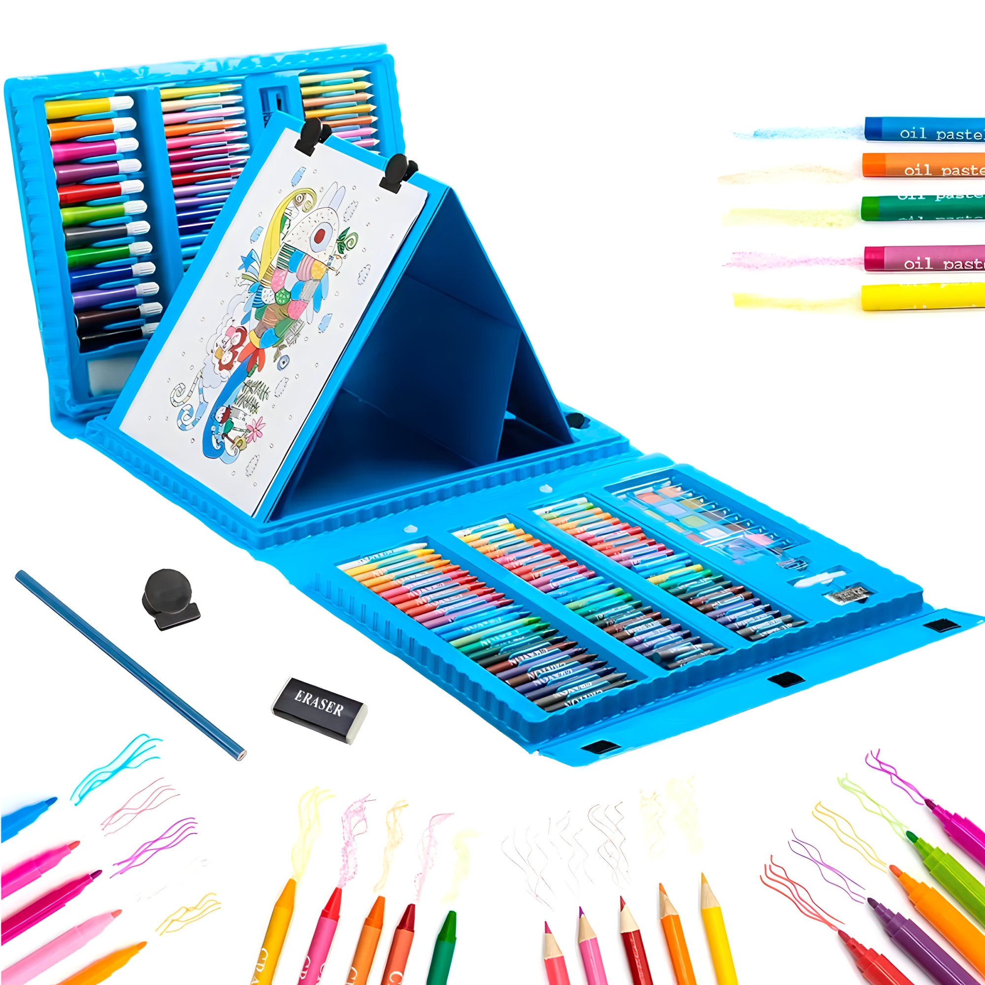 SET DE ARTE 208 PIEZAS BLUE - 2