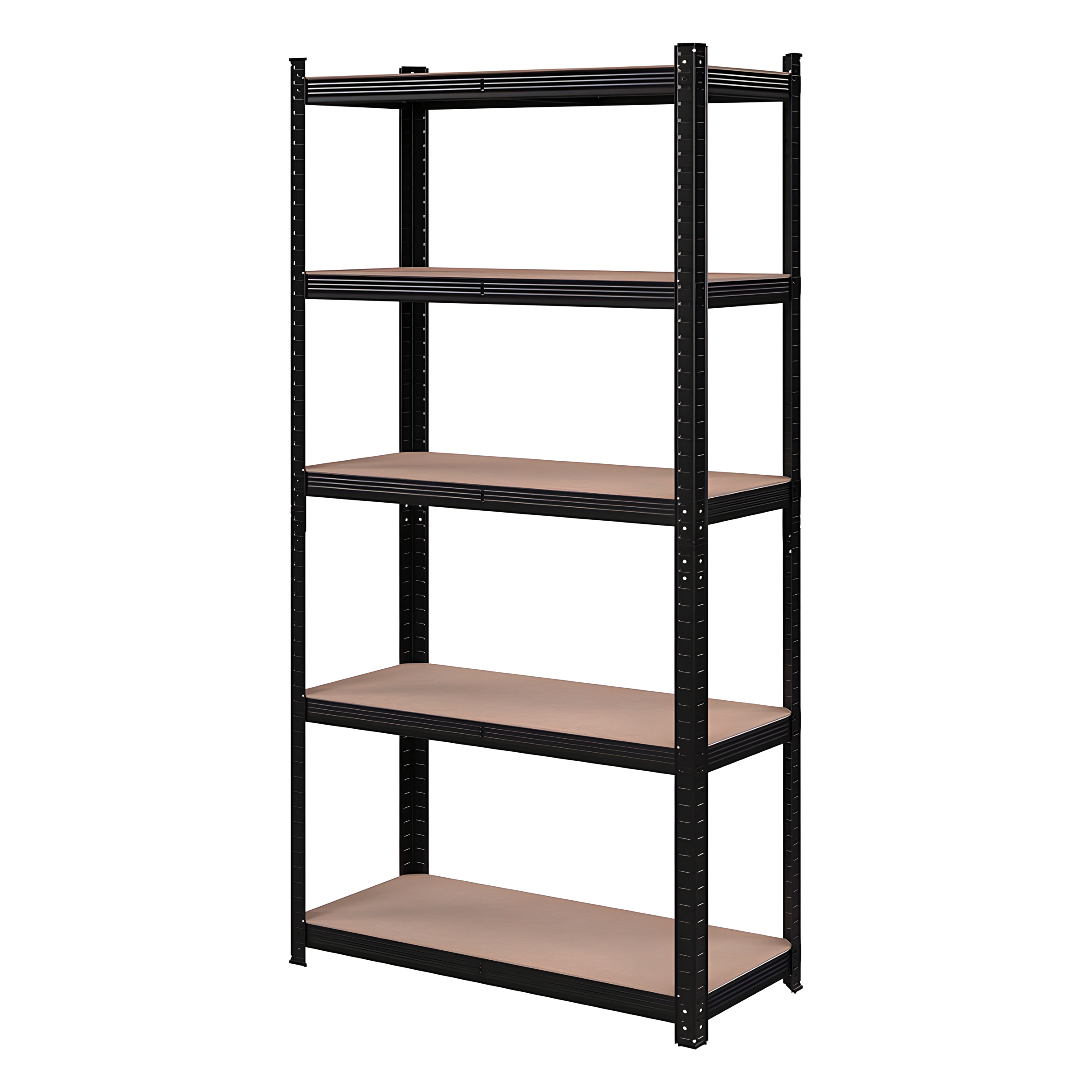 ESTANTE METÁLICO NEGRO 180X90X40 CAPACIDAD 500 KG X 5 REPISAS - 1