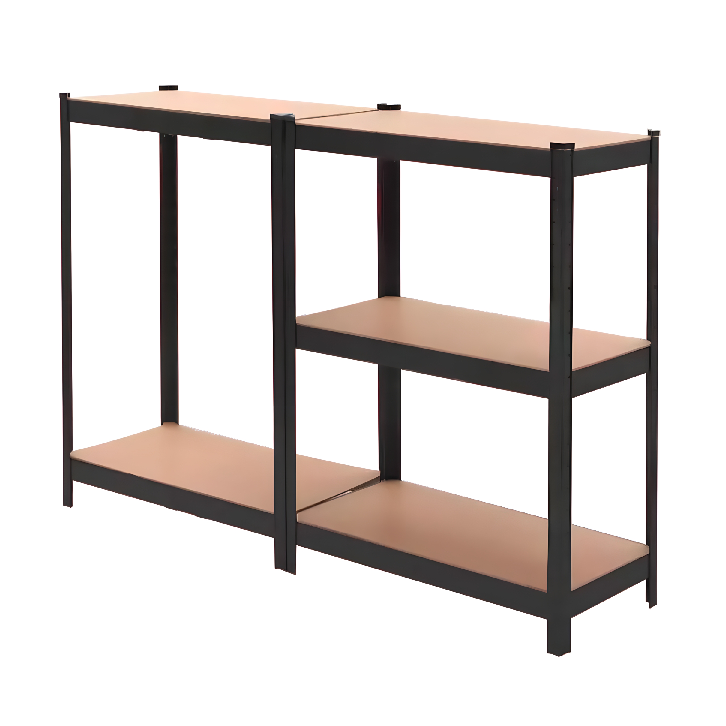 ESTANTE METÁLICO NEGRO 180X90X40 CAPACIDAD 500 KG X 5 REPISAS - 4
