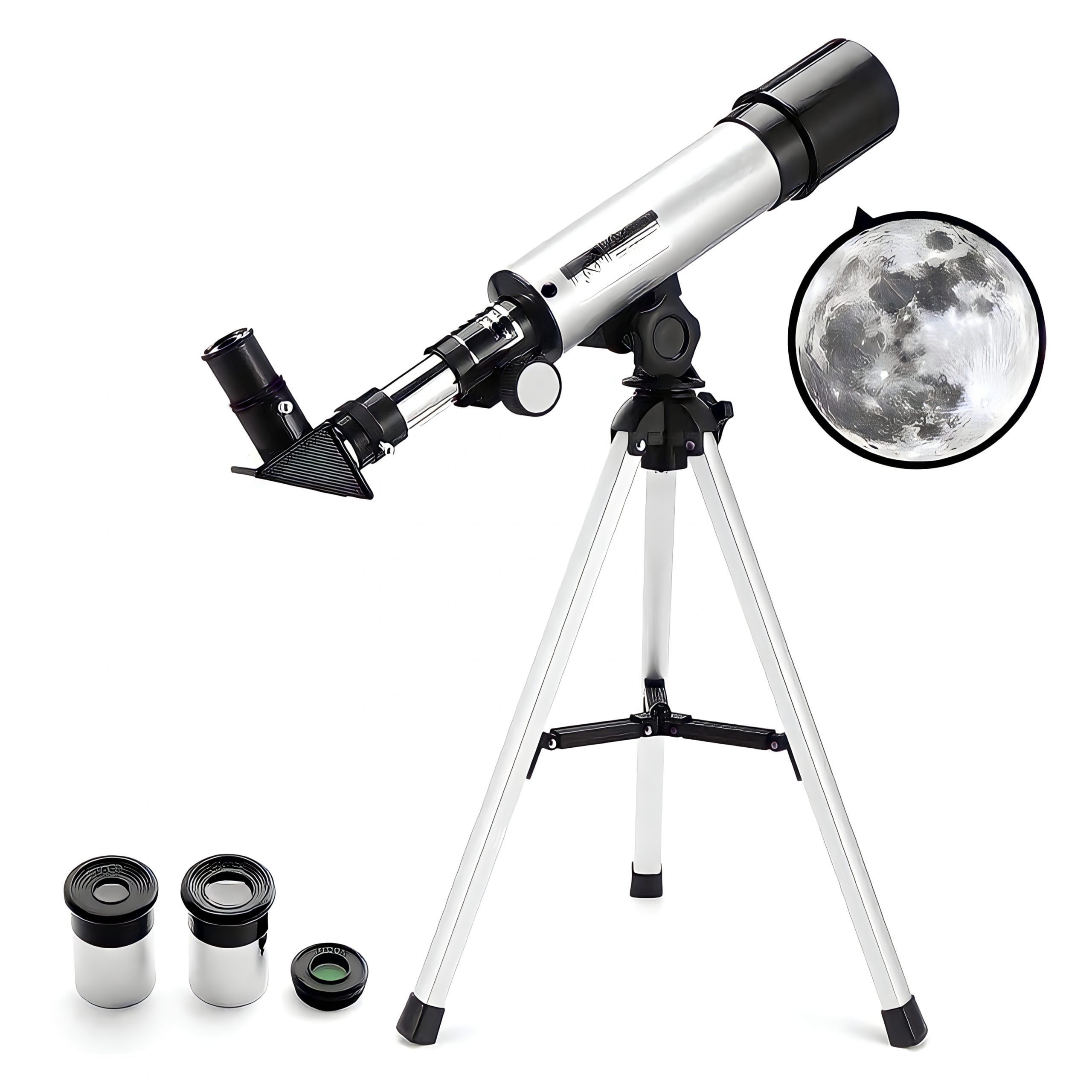 TELESCOPIO ASTRONOMICO MONOCULAR 90X ZOOM CON TRIPODE - 1