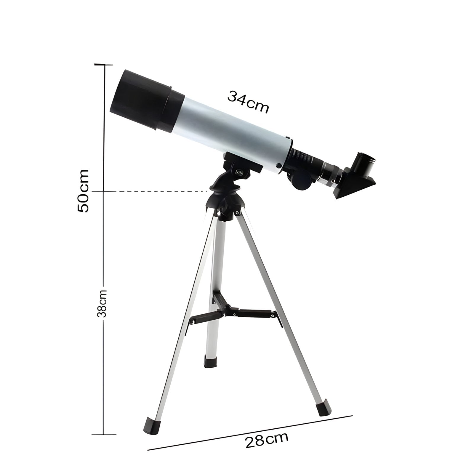TELESCOPIO ASTRONOMICO MONOCULAR 90X ZOOM CON TRIPODE - 5