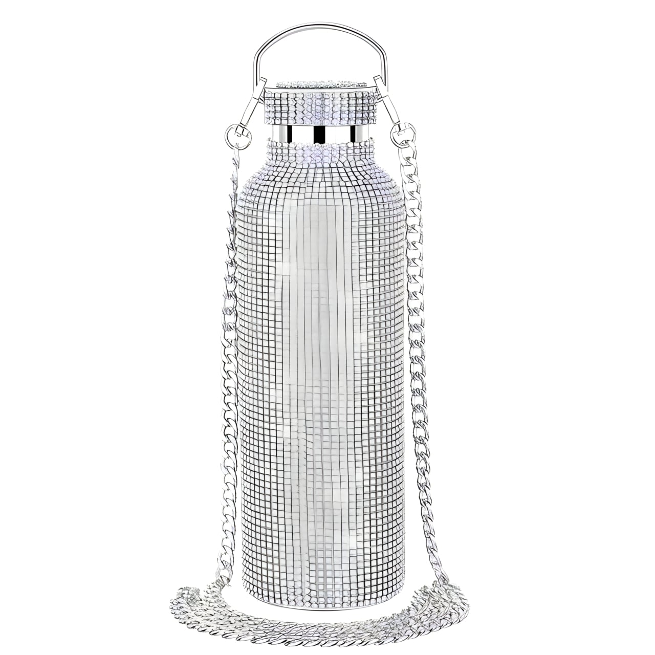 TERMO BOTELLA DE AGUA BRILLOS DIAMOND WHITE 750 ML - 1