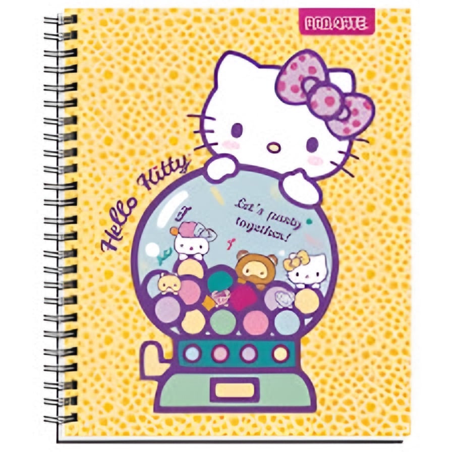 PACK X 10 CUADERNOS UNIVERSITARIOS PROARTE 100 HOJAS CUADRICULADOS HELLO KITTY - 3