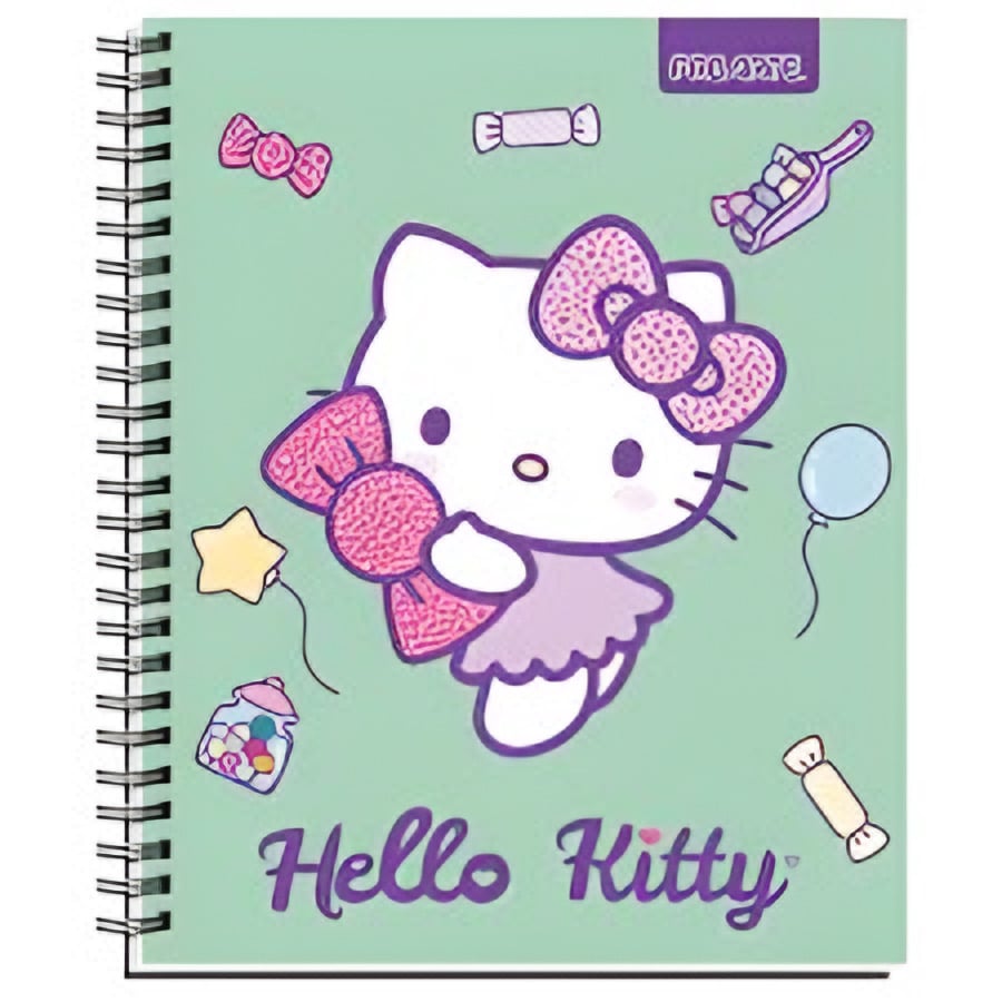 PACK X 10 CUADERNOS UNIVERSITARIOS PROARTE 100 HOJAS CUADRICULADOS HELLO KITTY - 4