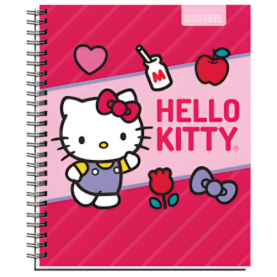 PACK X 10 CUADERNOS UNIVERSITARIOS PROARTE 100 HOJAS CUADRICULADOS HELLO KITTY - 5