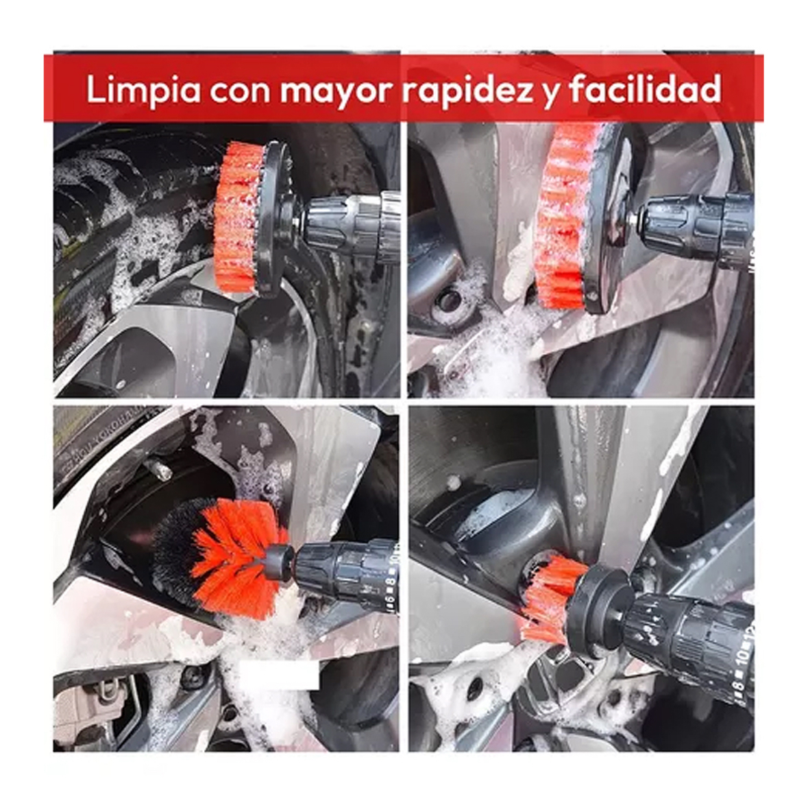 KIT DE LIMPIEZA PARA AUTOS EXTERIOR E INTERIOR SET 18 PIEZAS - 6