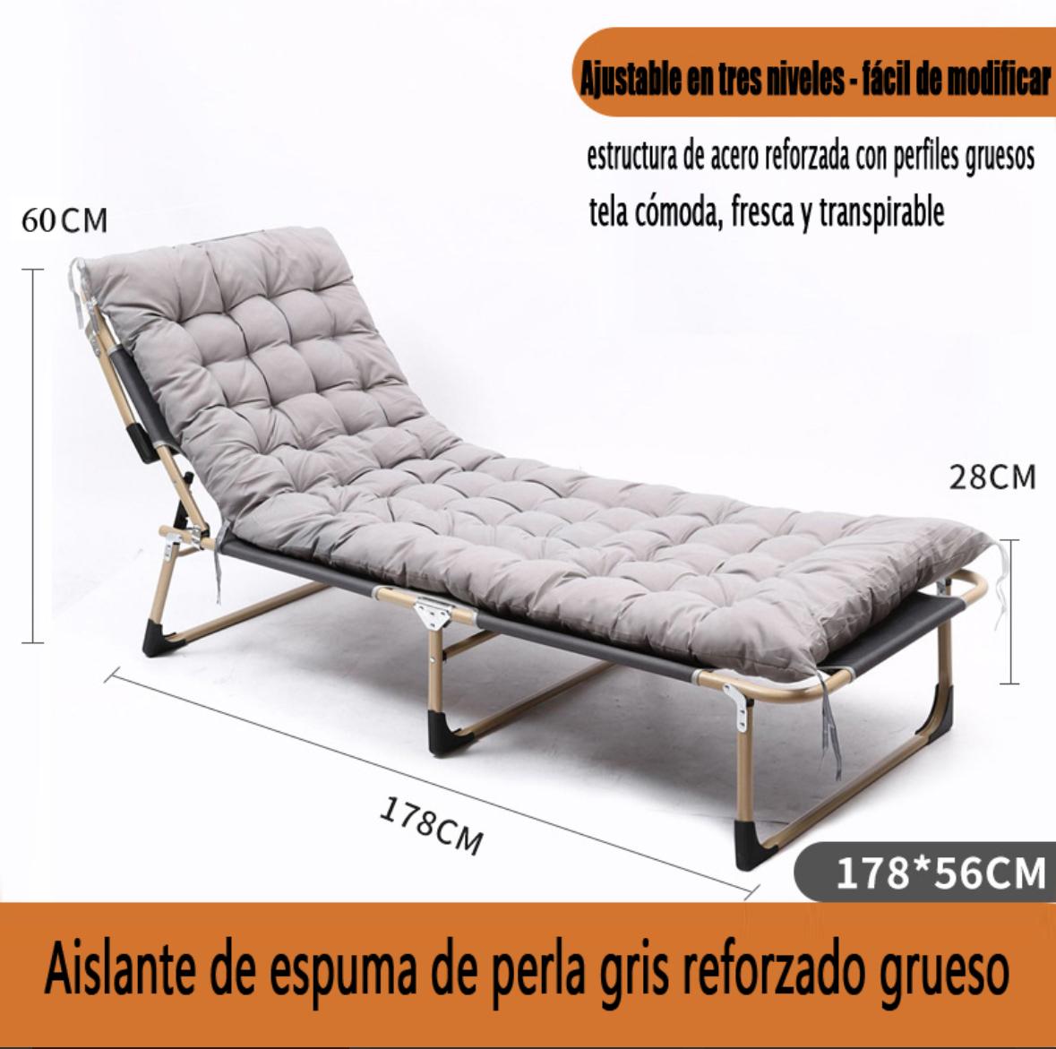 CAMA PORTATIL MULTI POSICIÓN SILLA DE CAMPING PLEGABLE - 5
