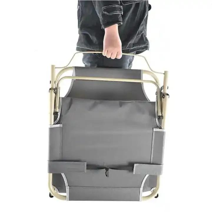 CAMA PORTATIL MULTI POSICIÓN SILLA DE CAMPING PLEGABLE - 8