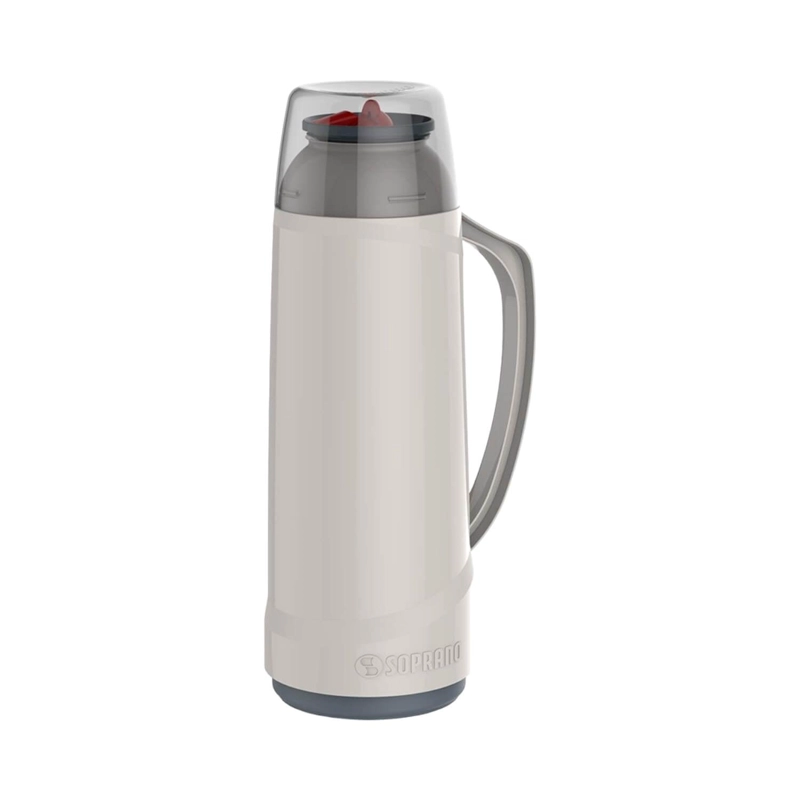 TERMO SOPRANO CON BOQUILLA 1 LITRO GRIS - 1