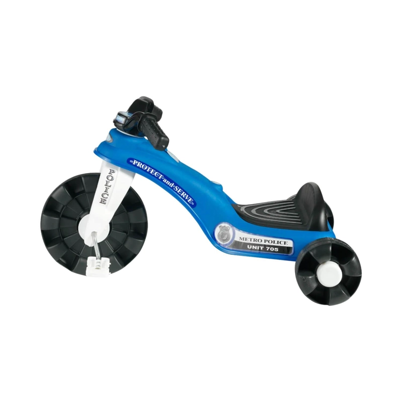 TRICICLO AMERICAN PLASTIC AP30040 A PEDALES POLICIAL 62X42X36 CM - 2