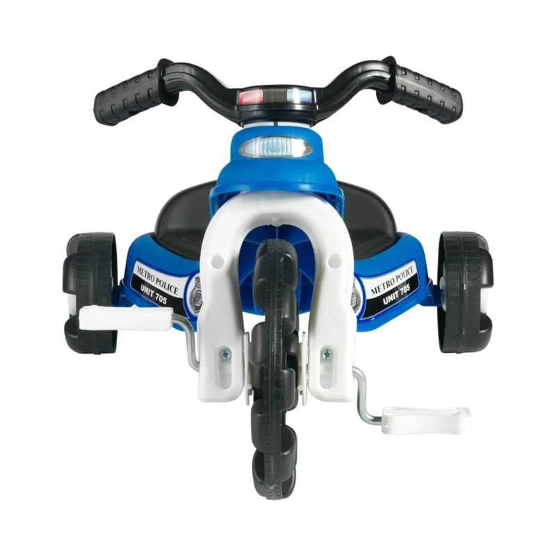 TRICICLO AMERICAN PLASTIC AP30040 A PEDALES POLICIAL 62X42X36 CM - 3