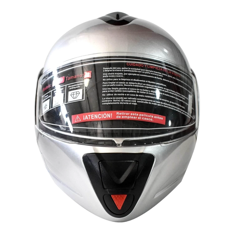 CASCO FULL FACE BX210 TALLA M SILVER BEX CERTIFICADO DOT - 4