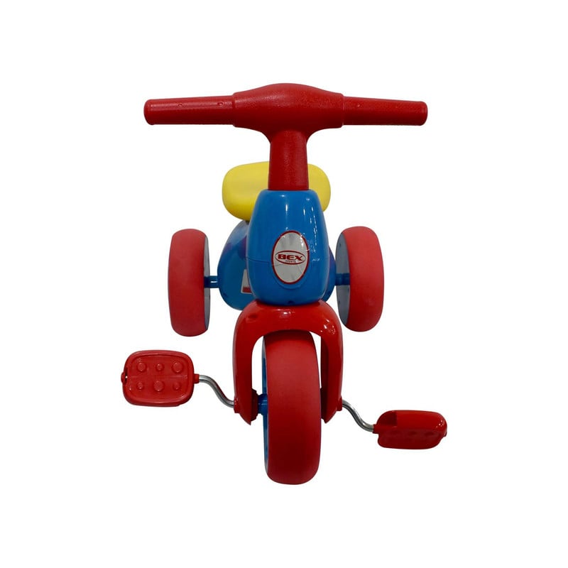 TRICICLO CORREPASILLO BEX ROD014 AZUL APRENDIZAJE CON PEDALES - 4