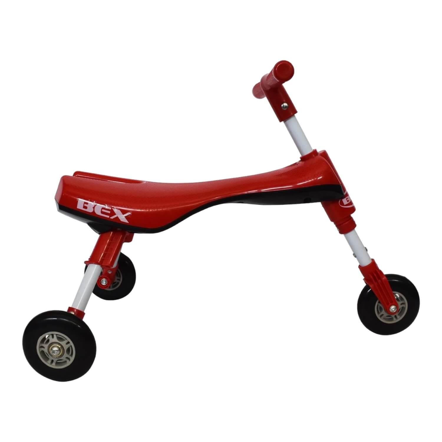 TRICICLO BEX ROD021 APRENDIZAJE PLEGABLE SIN PEDALES ROJO - 4