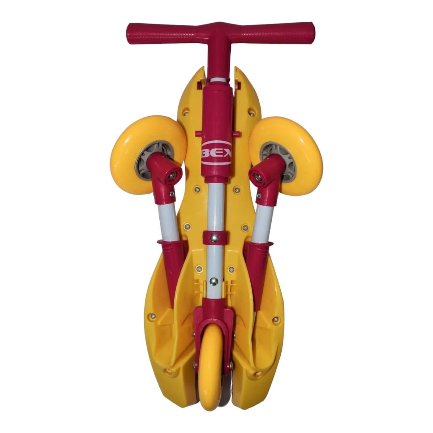 TRICICLO BEX ROD022 APRENDIZAJE PLEGABLE SIN PEDALES ROSADO - 2