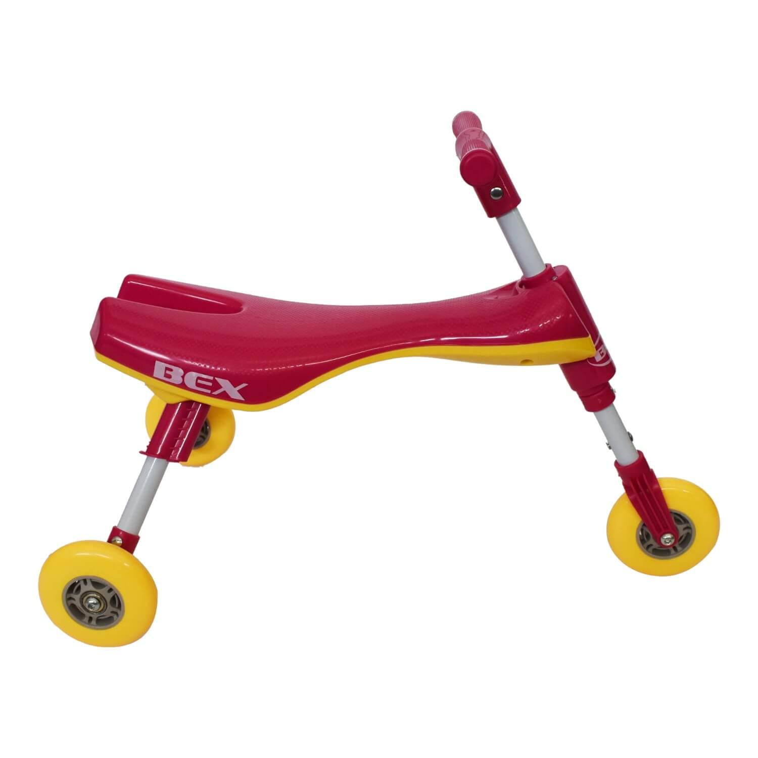 TRICICLO BEX ROD022 APRENDIZAJE PLEGABLE SIN PEDALES ROSADO - 4