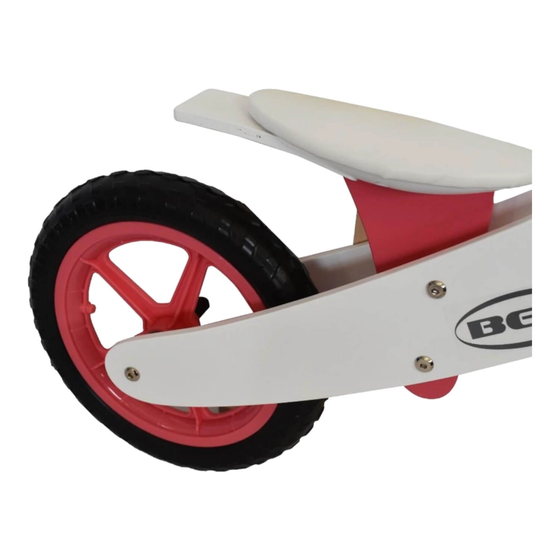 BICICLETA MADERA EQUILIBRIO APRENDIZAJE BEX BIC001 ROJO SIN PEDAL ROSA - 3