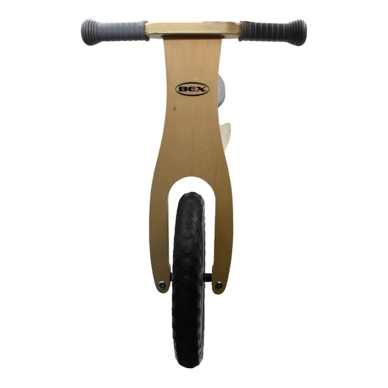 BICICLETA MADERA EQUILIBRIO APRENDIZAJE SIN PEDAL GRIS BEX - 2