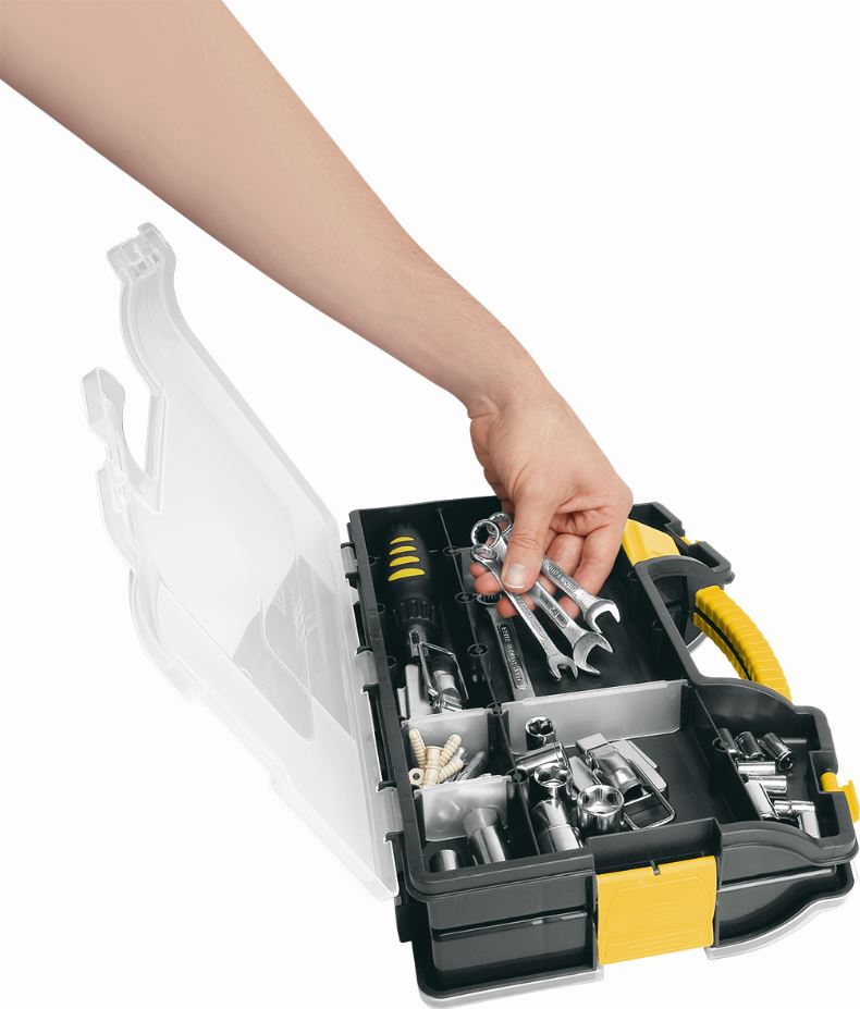 CAJA RIMAX RX6040 NEGRO ORGANIZADORA DOBLE 15'' - 3