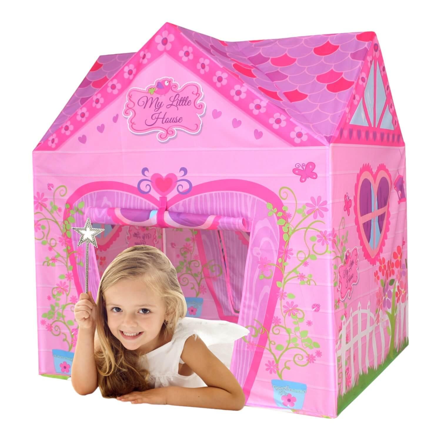 TIENDA CARPA ROSA PARA NIÑOS PLEGABLE 95X72X102CM GAMEPOWER - 2