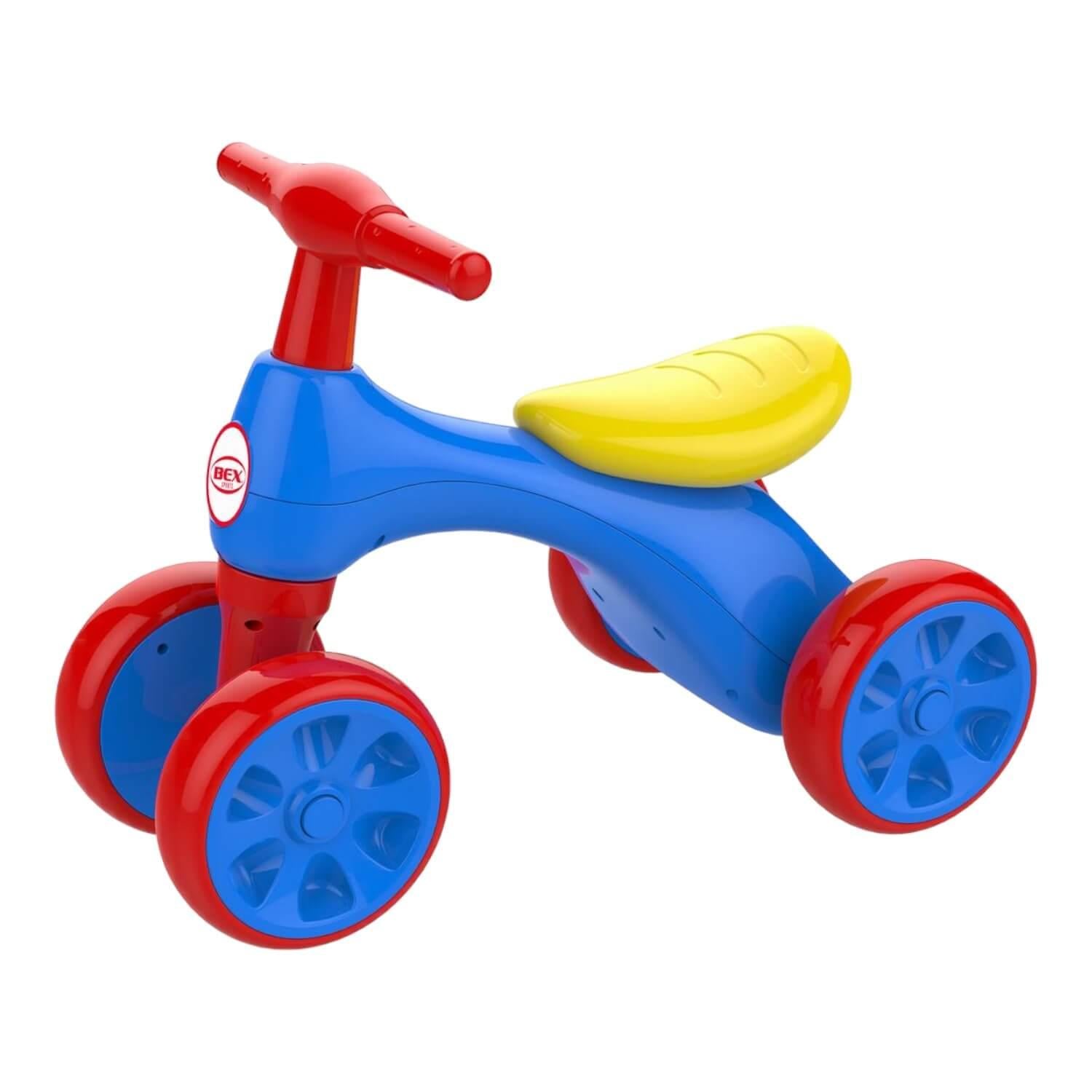 TRICICLO CORREPASILLO BEX ROD018 AZUL APRENDIZAJE 4 RUEDAS - 1