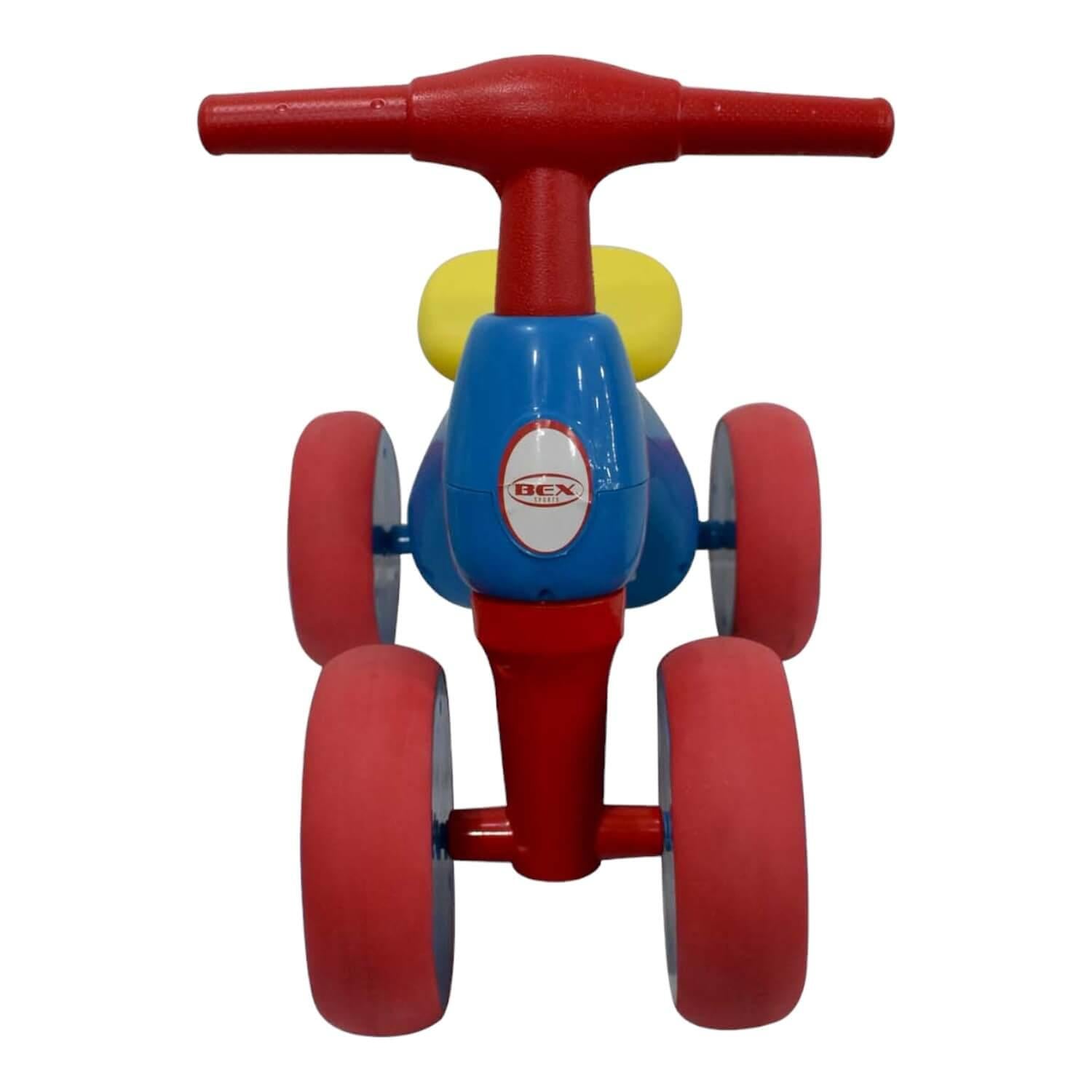 TRICICLO CORREPASILLO BEX ROD018 AZUL APRENDIZAJE 4 RUEDAS - 3