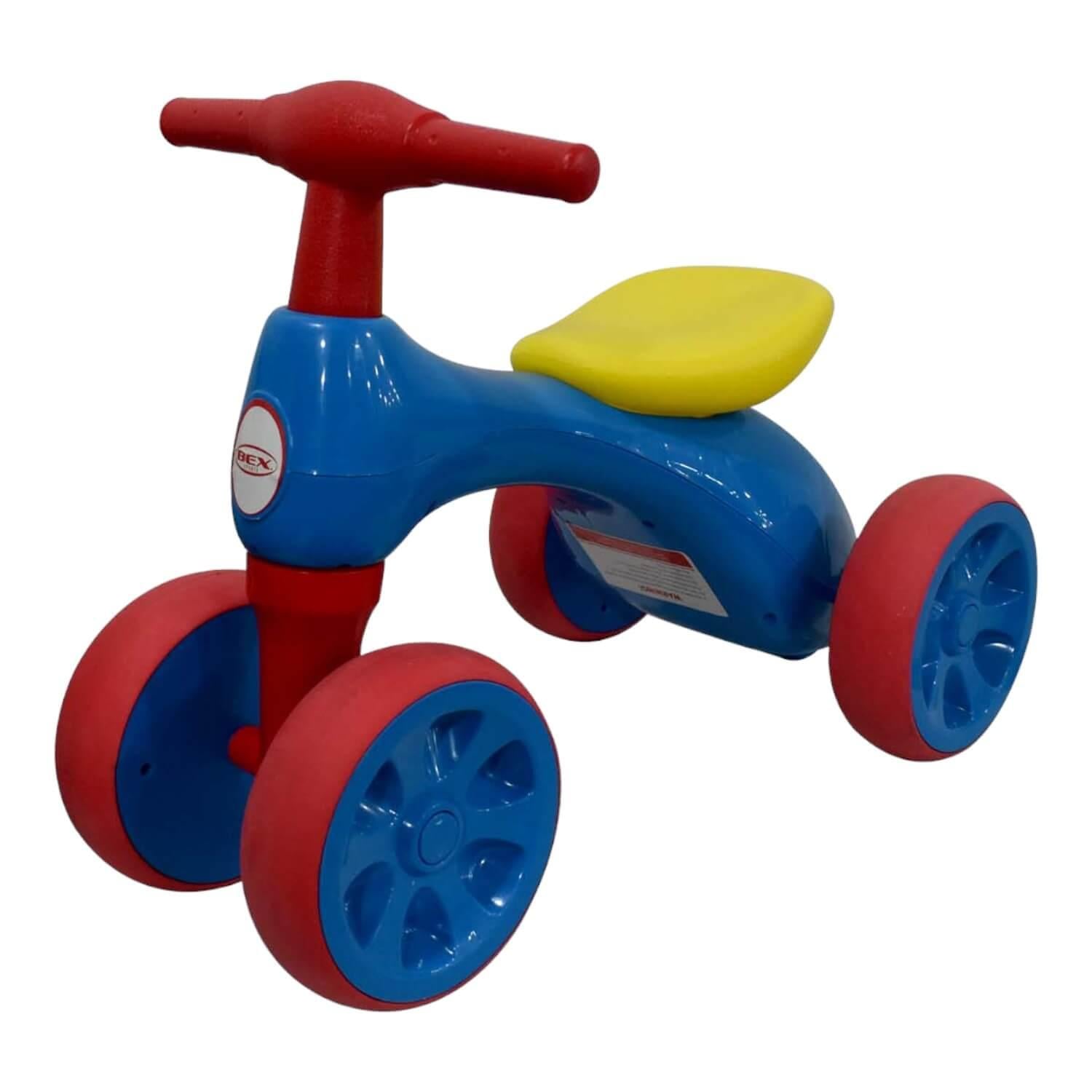 TRICICLO CORREPASILLO BEX ROD018 AZUL APRENDIZAJE 4 RUEDAS - 4
