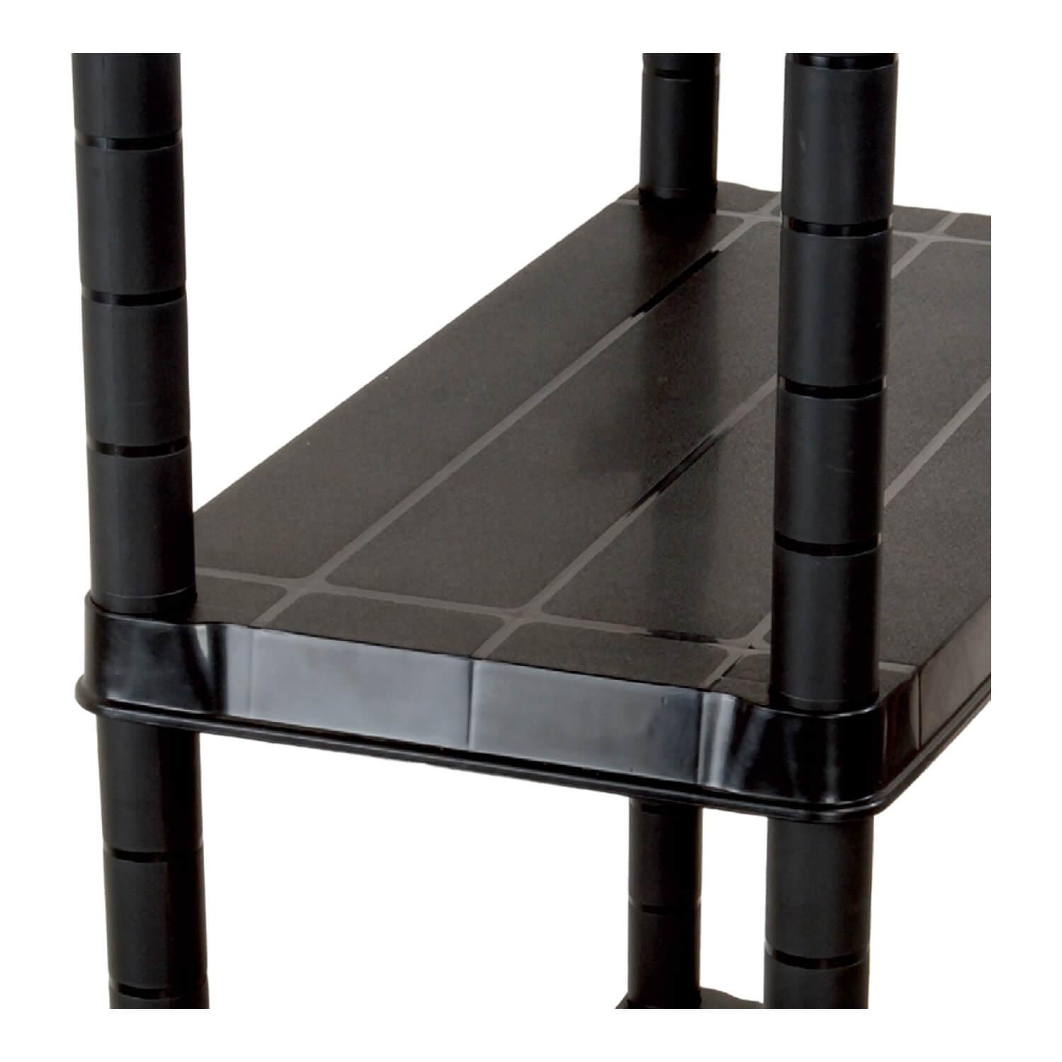 ESTANTE REPISA RACK PLASTICO 5 NIVELES 61X31X172CM NEGRO RAM - 5
