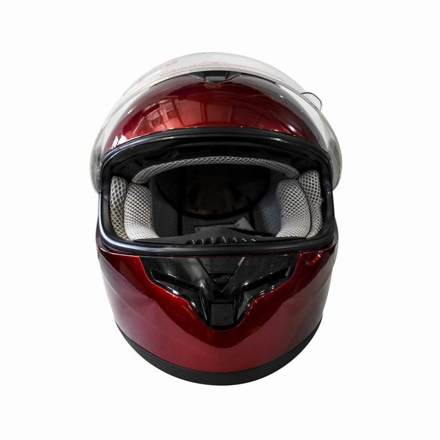 CASCO COMPLETO INTEGRAL CON VENTILACION TALLA L COLOR BURGUNDY - 3