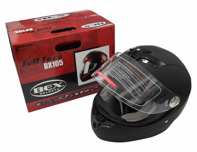 CASCO COMPLETO INTEGRAL CON VENTILACION TALLA L COLOR FLAT BLACK - 3
