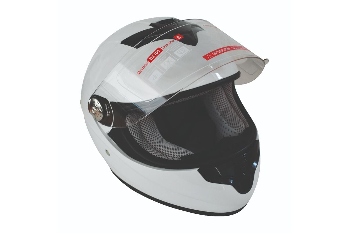 CASCO COMPLETO INTEGRAL CON VENTILACION TALLA L COLOR BLANCO - 2