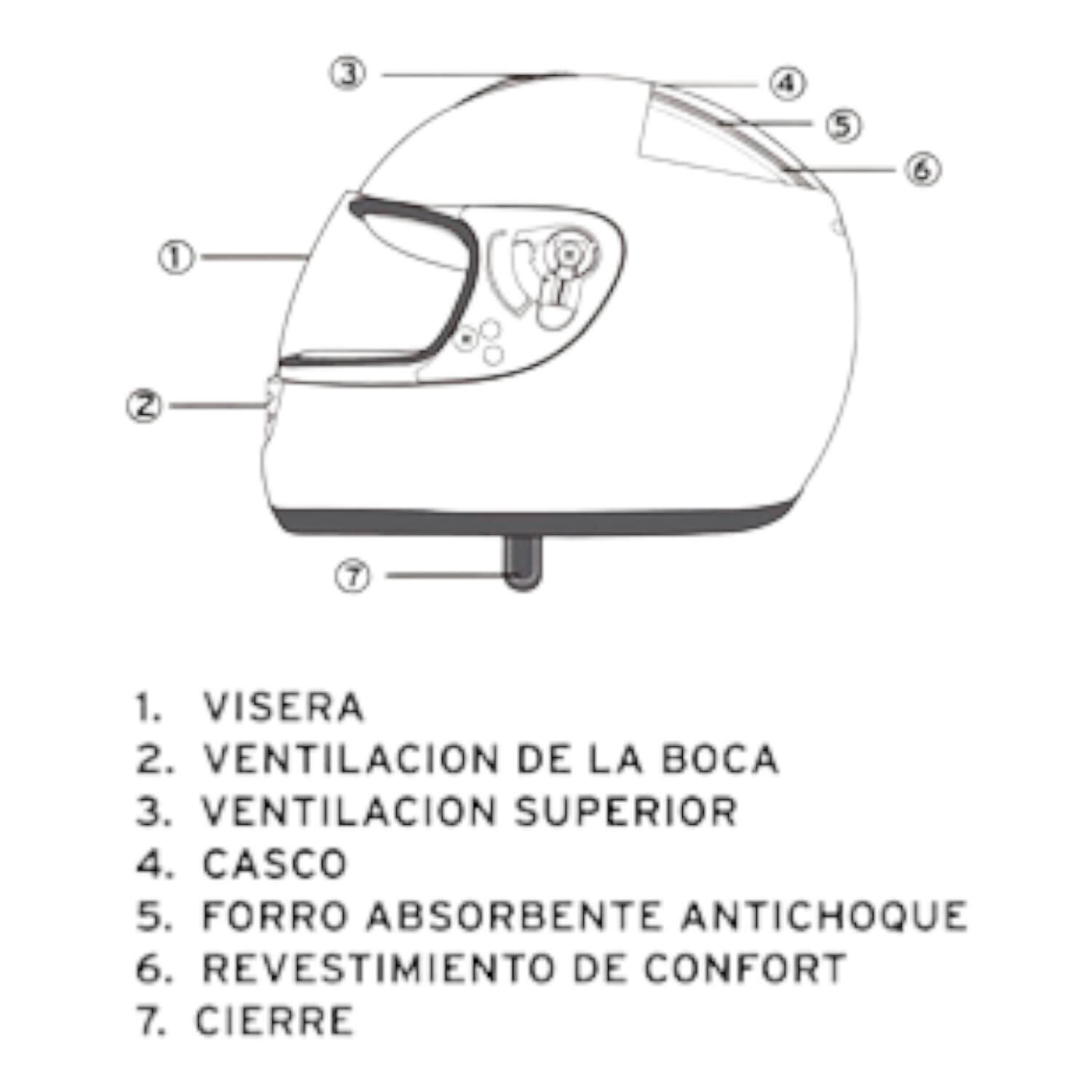 CASCO DEPORTIVO INTEGRAL TALLA L COLOR DEEP BLUE - 6