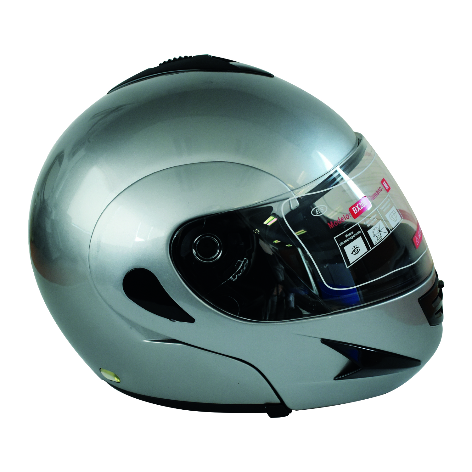 CASCO MODULAR FULL FACE TALLA L COLOR SILVER - 4