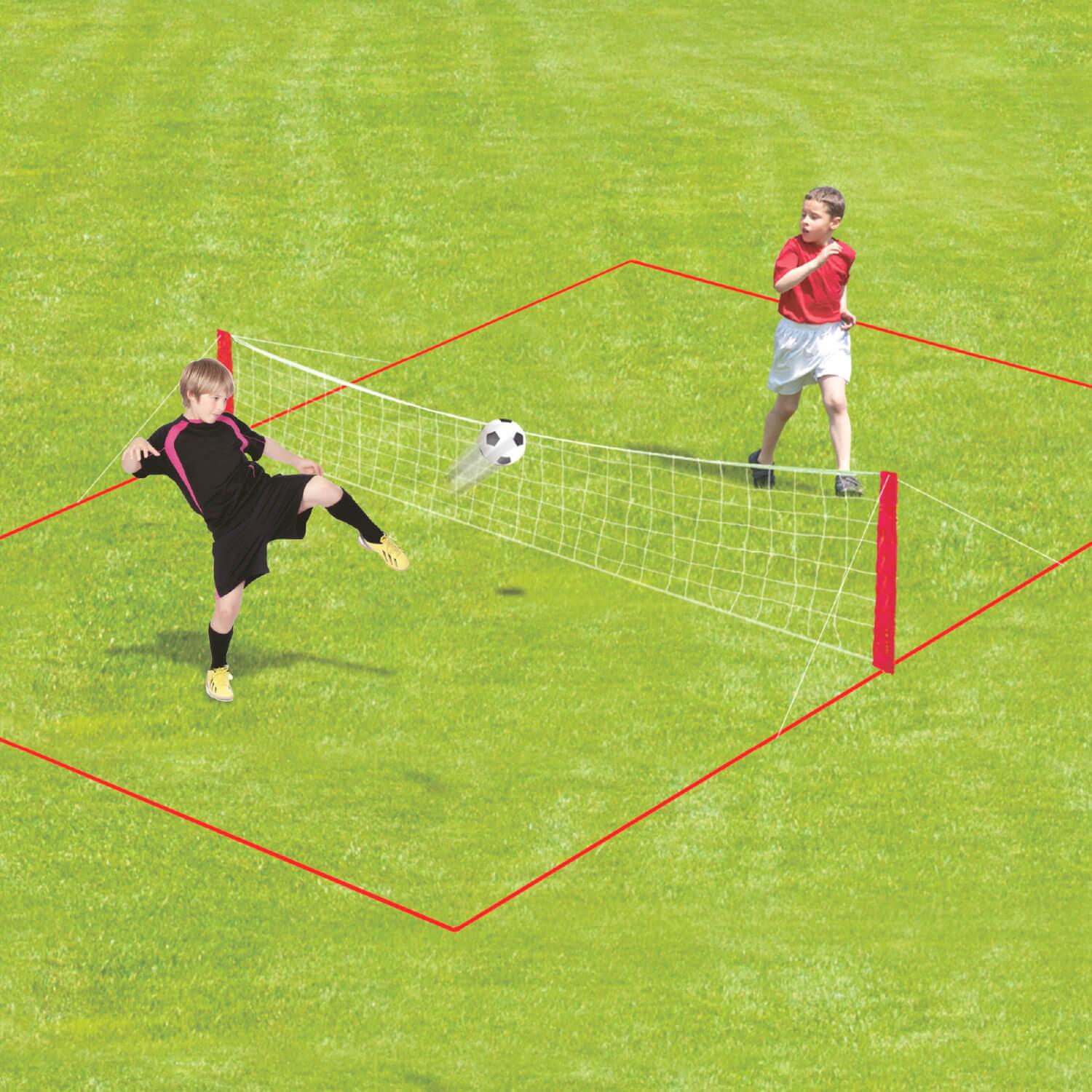 SET RED DE VOLLEY + 2 PELOTAS + CINTAS + ESTACAS GAMEPOWER - 2