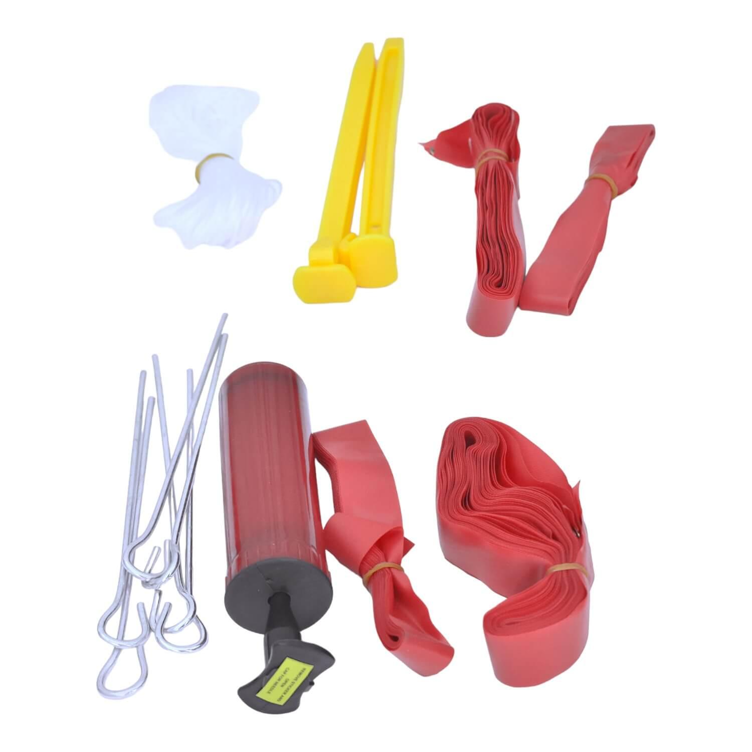 SET RED DE VOLLEY + 2 PELOTAS + CINTAS + ESTACAS GAMEPOWER - 3