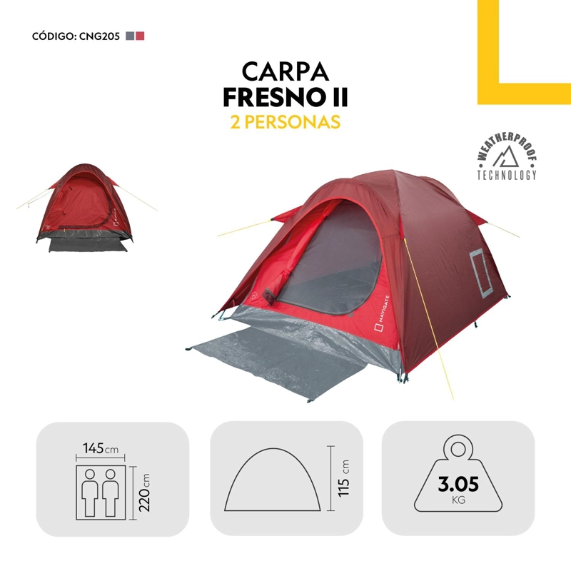CARPA NATIONAL GEOGRAPHIC PARA 2 PERSONAS CNG205 FRESNO - 4