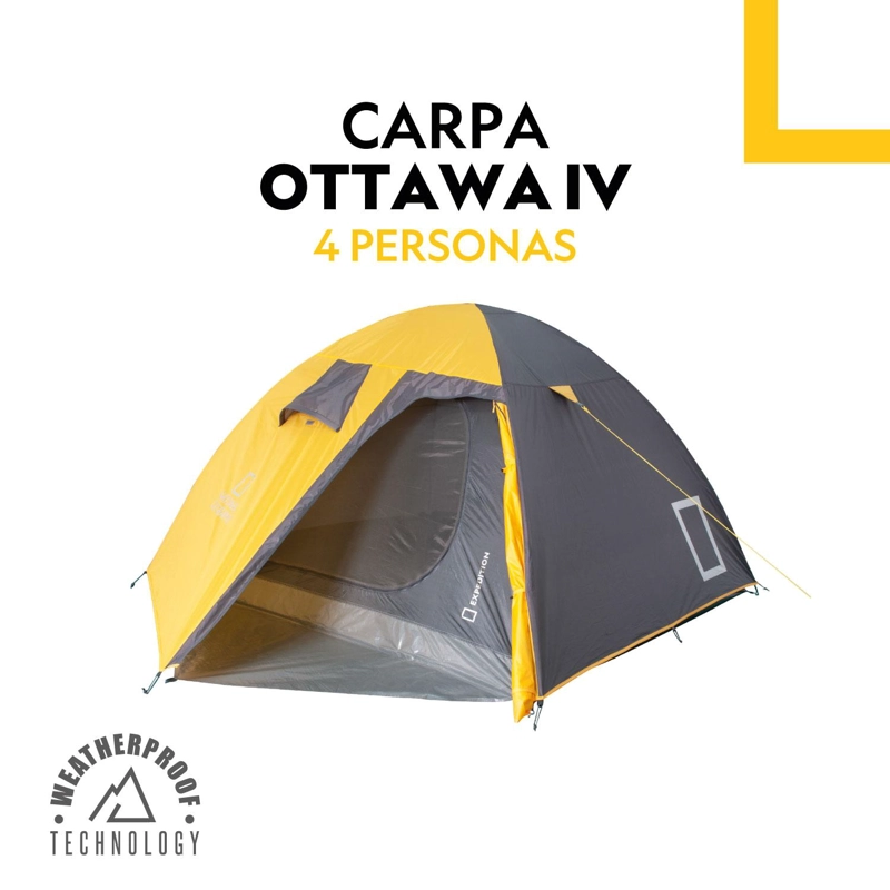 CARPA CAMPING 4 PERSONAS OTTAWA NATIONAL GEOGRAPHIC - 4