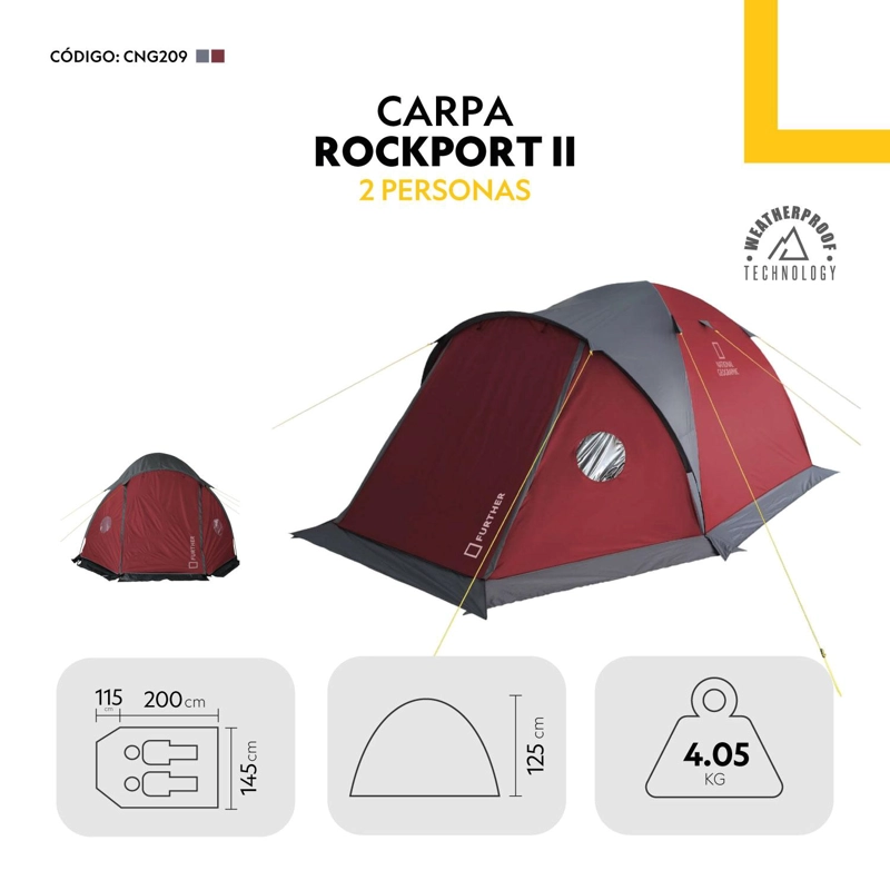 CARPA NATIONAL GEOGRAPHIC CNG209 2 PERSONAS ROCKPORT - 4