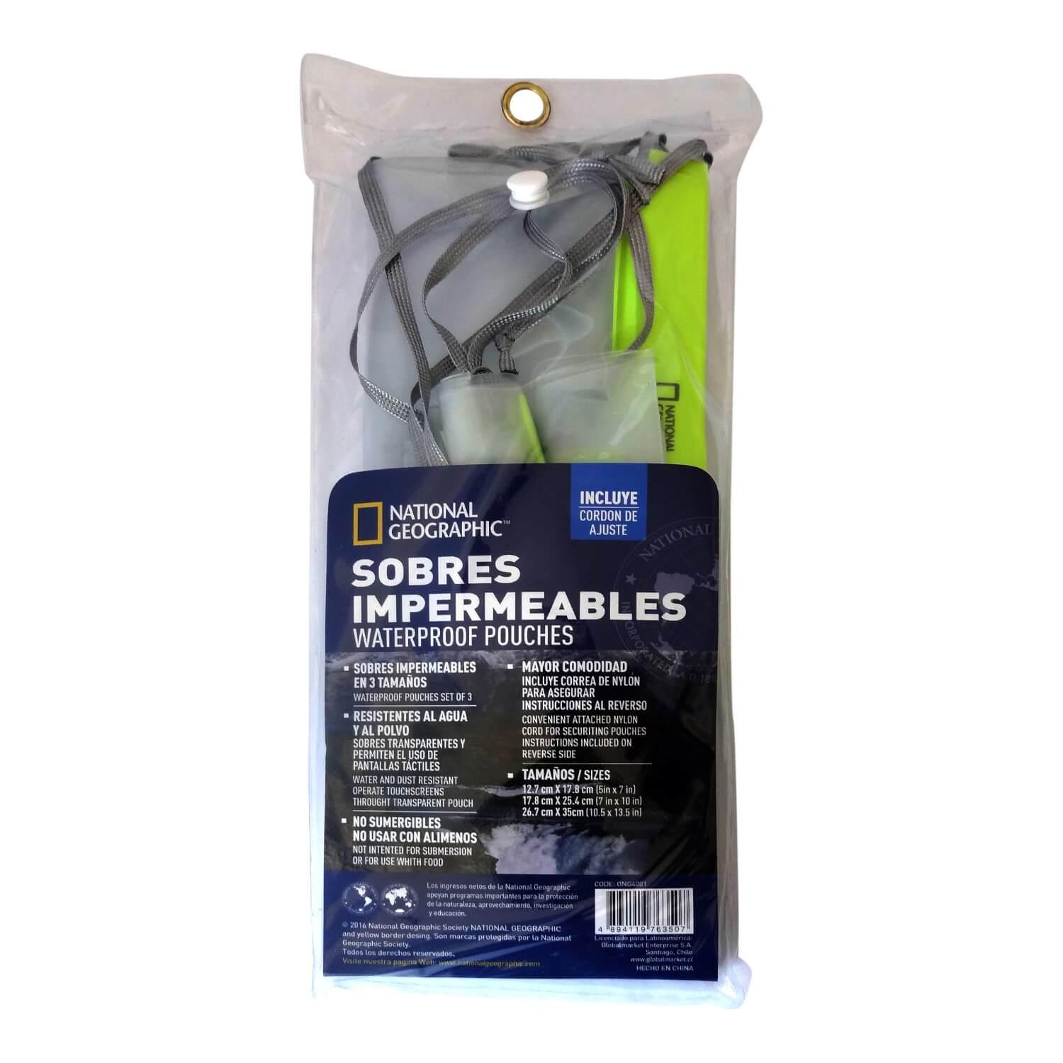 SET DE SOBRES IMPERMEABLES NATIONAL GEOGRAPHIC - 2