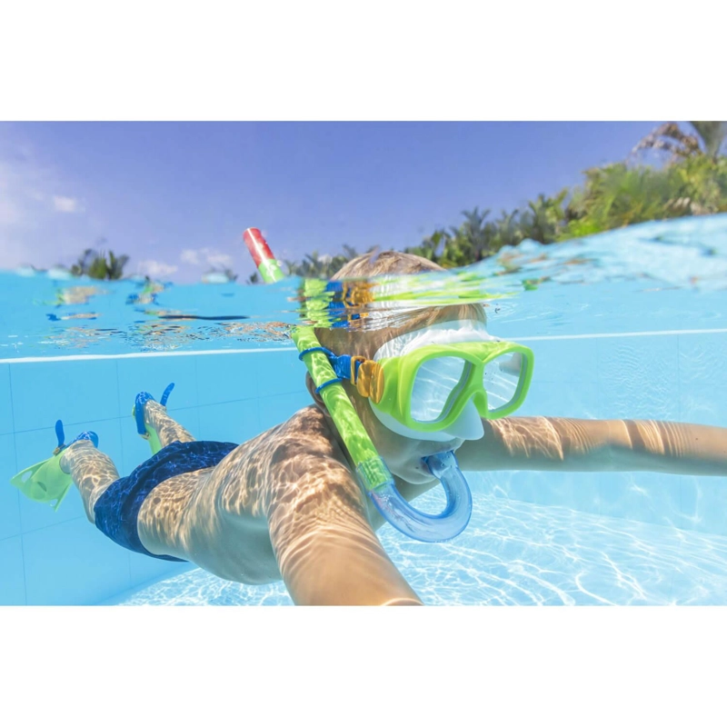 SET KIT MASCARA, SNORKEL Y ALETAS NIÑOS 7+ AÑOS BESTWAY - 4