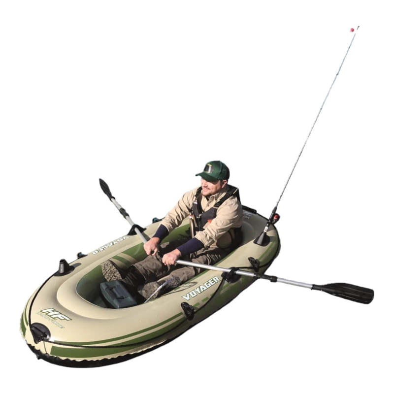 BOTE INFLABLE CON REMOS VOYAGER 300 2.43X1.02M BESTWAY - 2