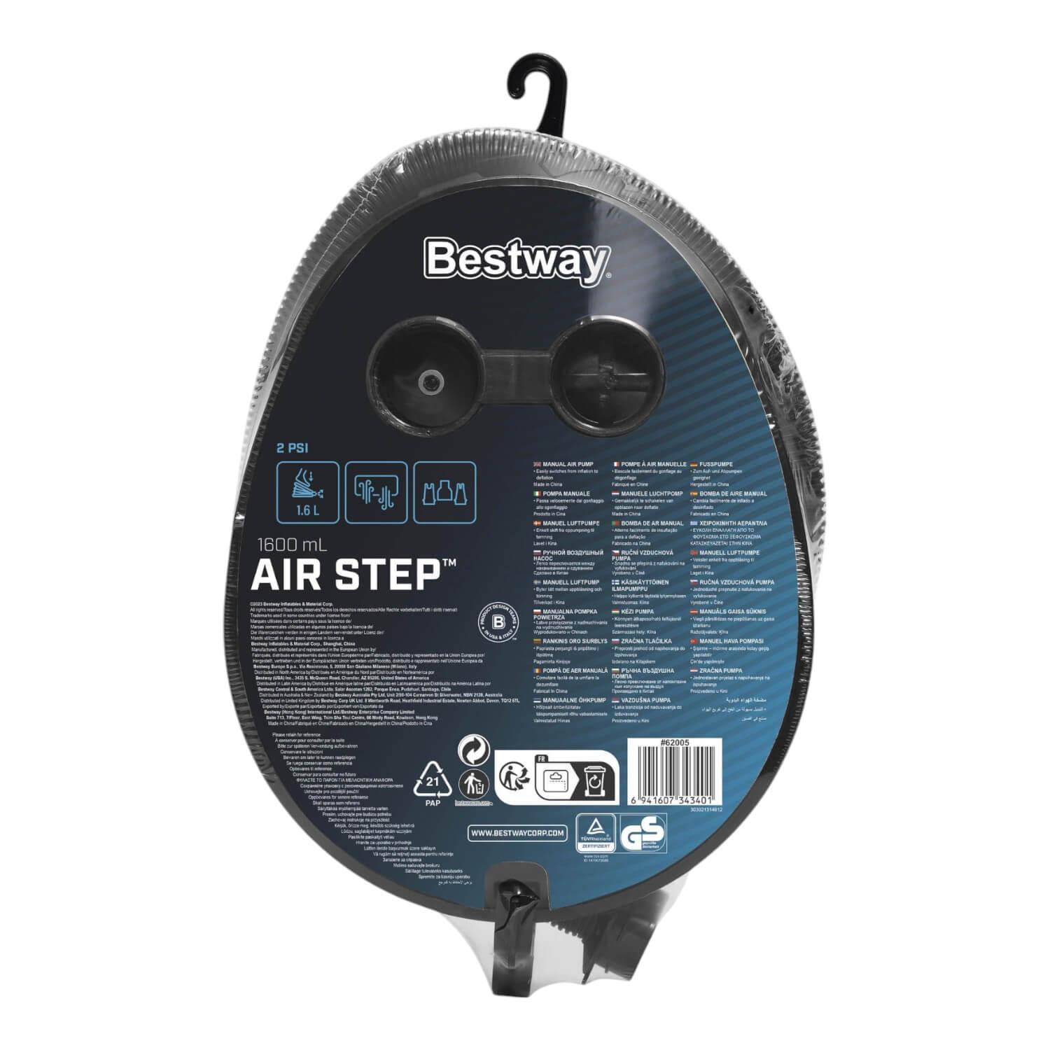 INFLADOR BESTWAY PIE MANUAL PRO AIR 28X22CM - 4