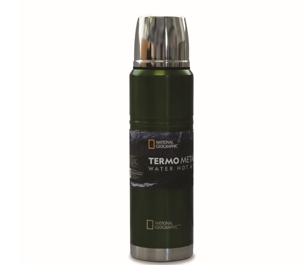 TERMO NATIONAL GEOGRAPHIC METÁLICO 1000ML VERDE - 1