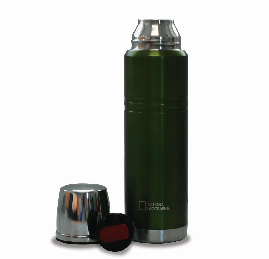 TERMO NATIONAL GEOGRAPHIC METÁLICO 1000ML VERDE - 2