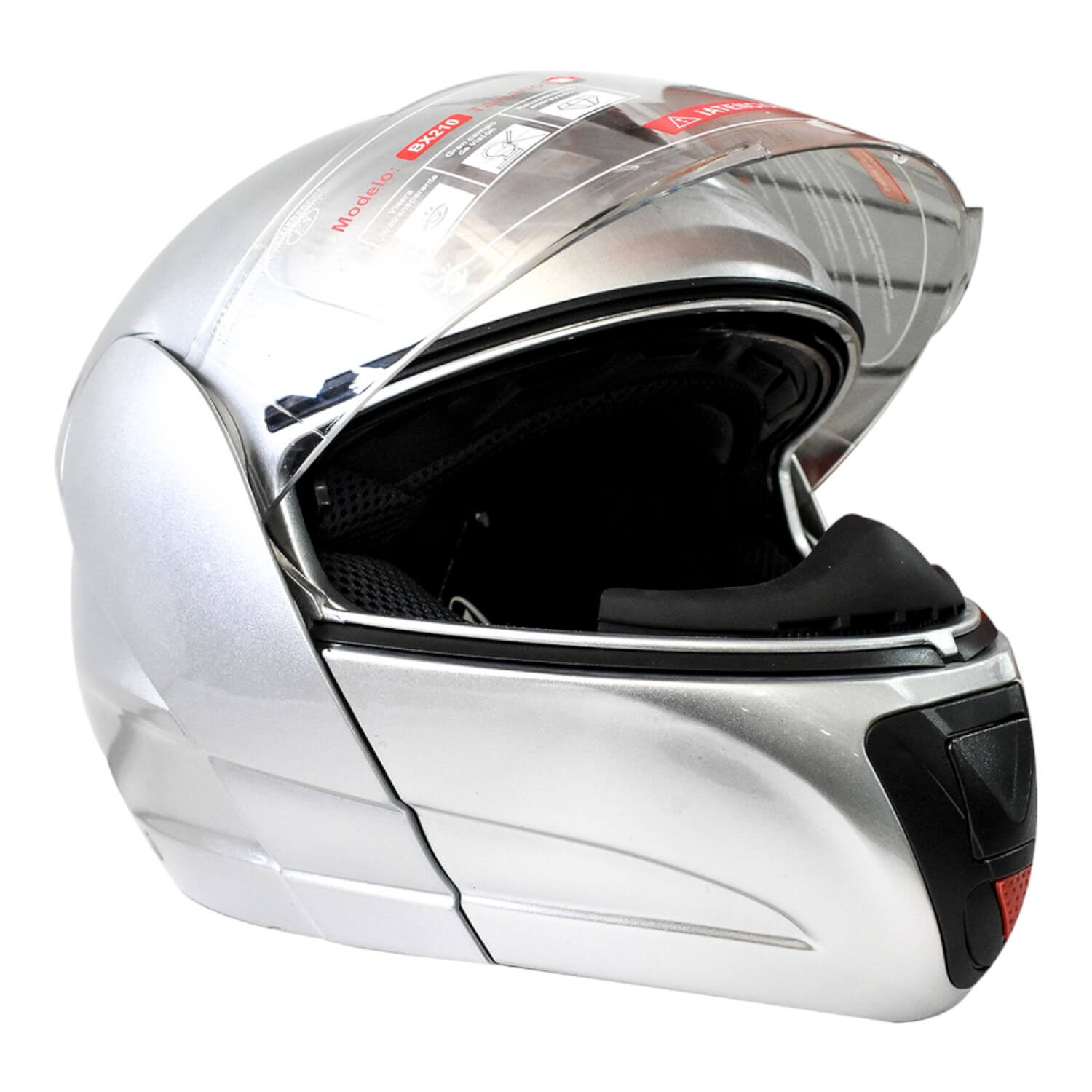 CASCO MODULAR FULL FACE COLOR SILVER TALLA L - 6