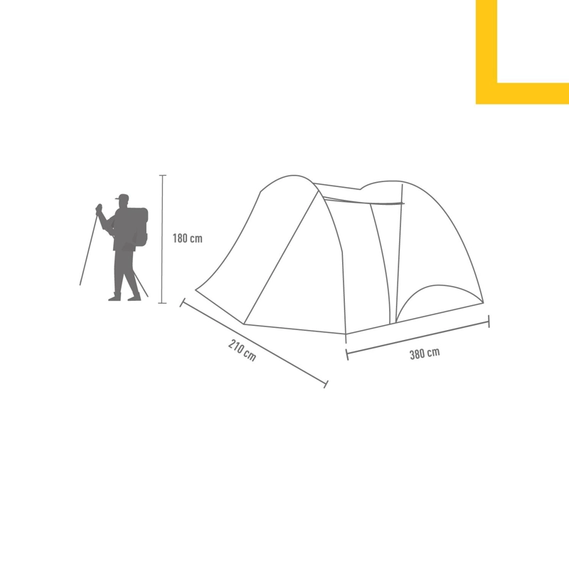 CARPA NATIONAL GEOGRAPHIC PARA 6 PERSONAS CNG602 CANAIMA - 8