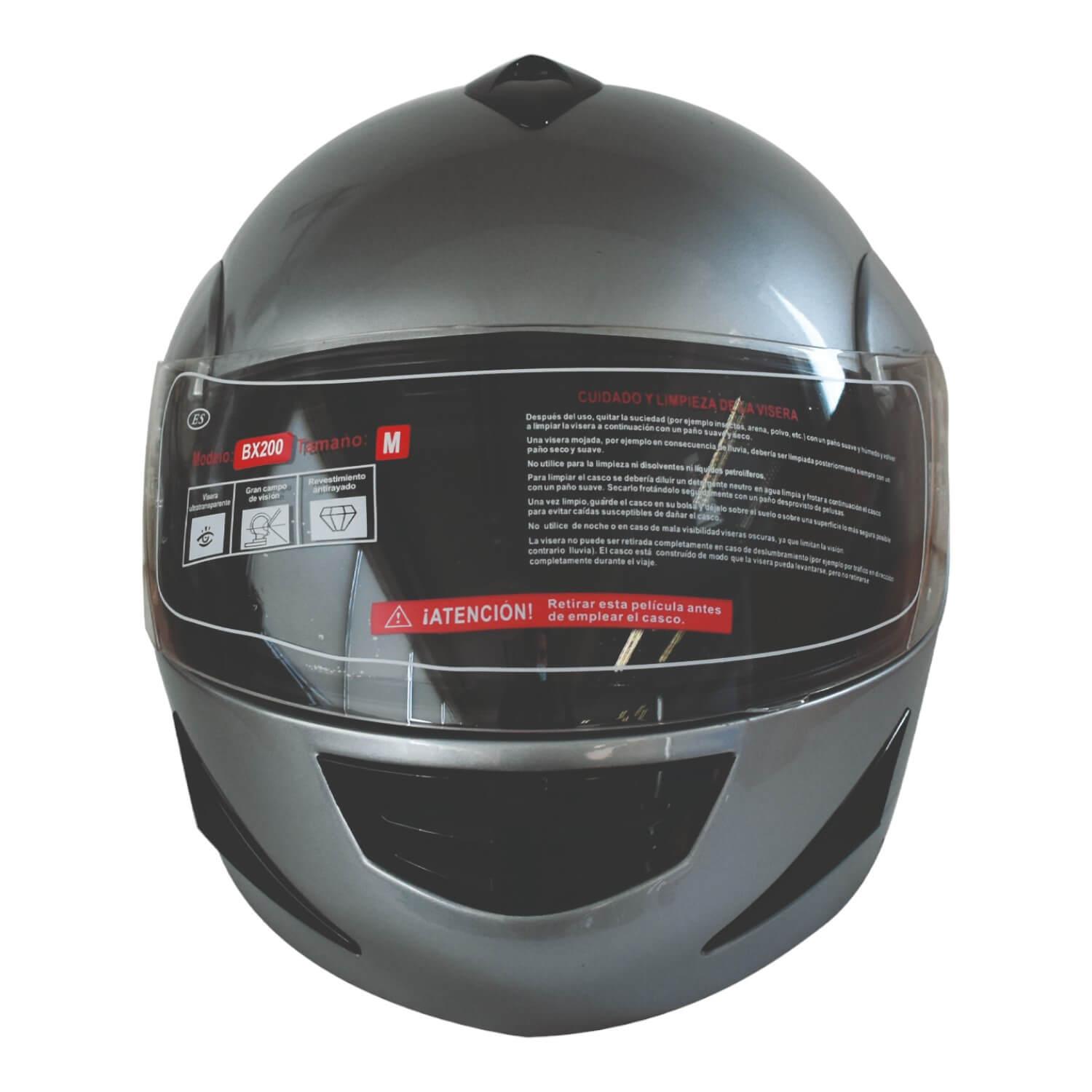 CASCO FULL FACE BX200 TALLA M STONE GREY CERTIFICADO BEX - 1